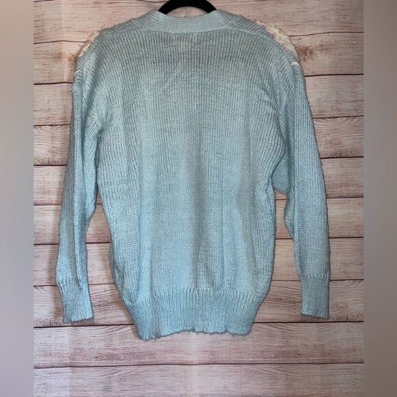 Jocelyn Smith VTG Pastel Goth Sequin Pearl Fairy Kei Cottagecore Sweater Medium‎ - Picture 8 of 12